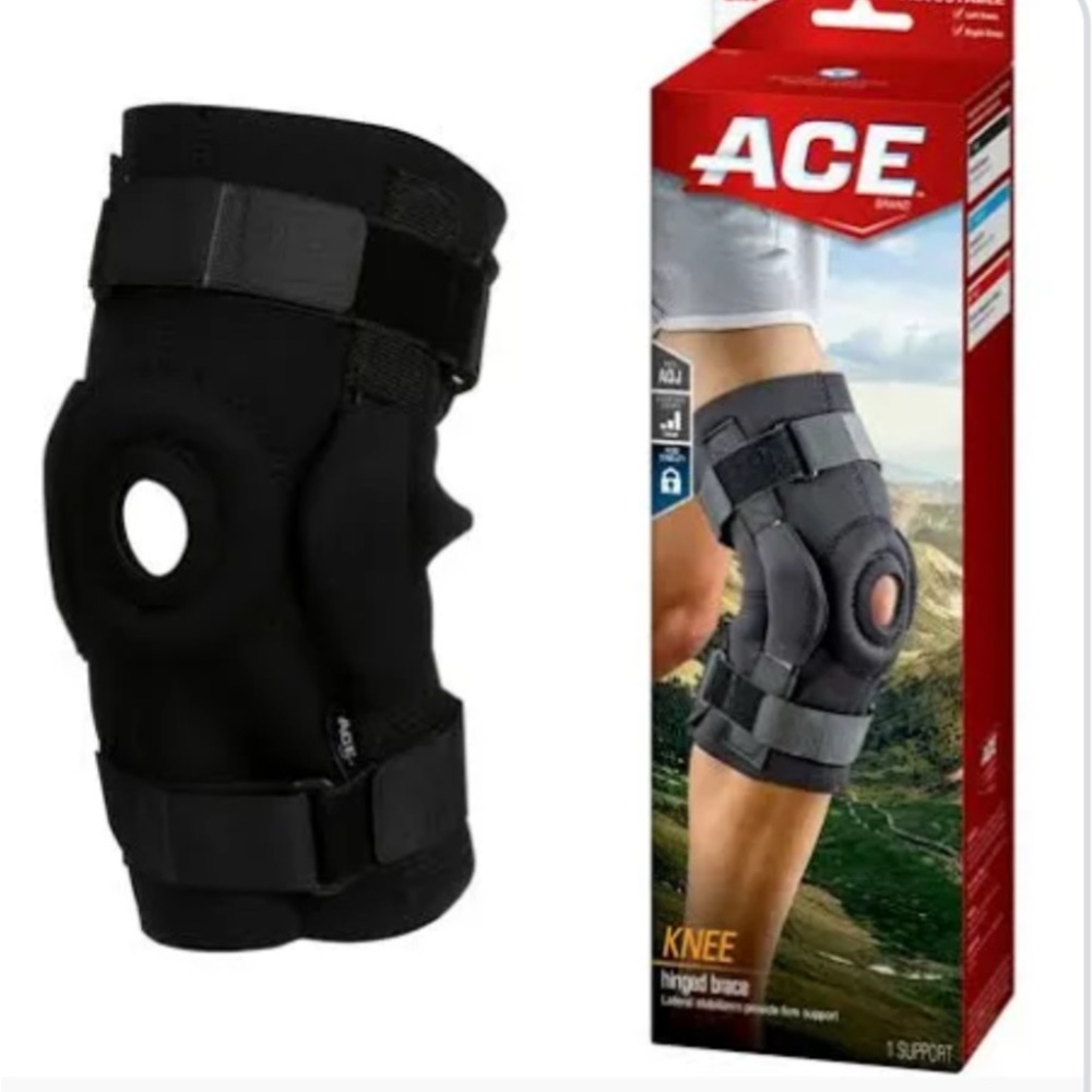 ACE hinged knee brace OS open box new